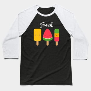 Cute Fresh Ice Cream T-Shirt Baseball T-Shirt